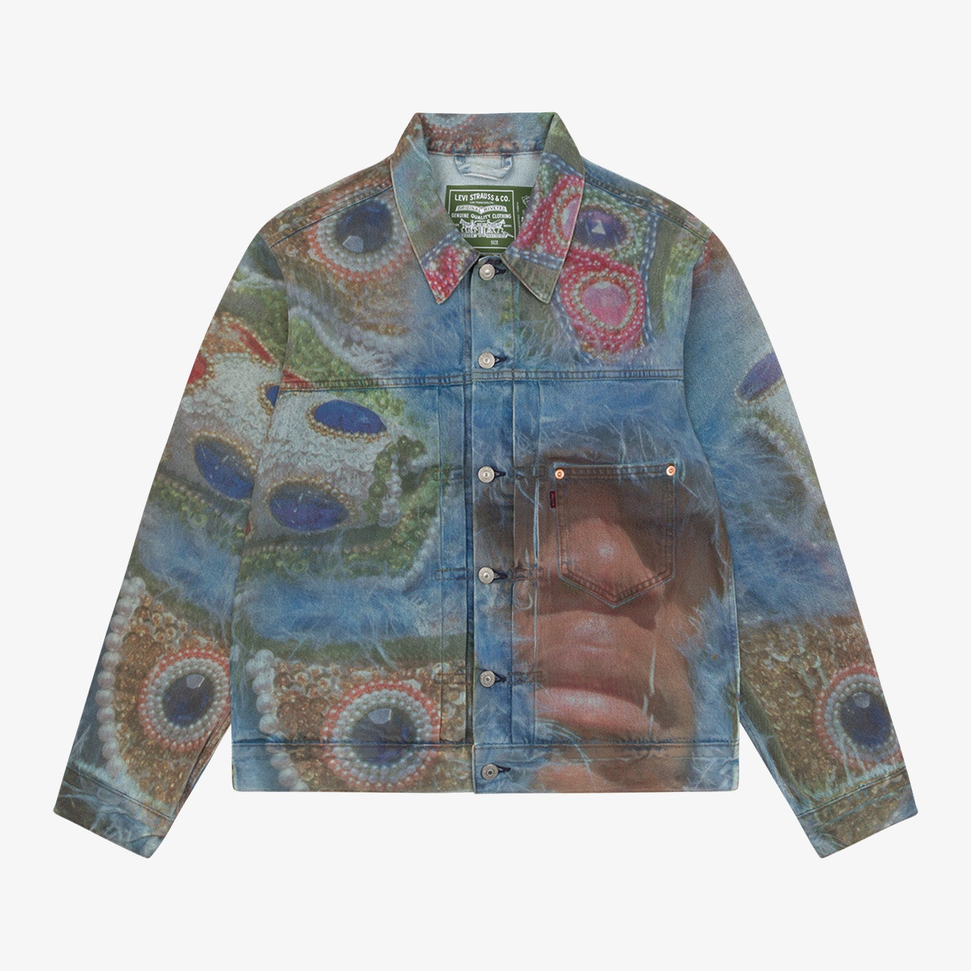 DENIM TEARSBig Chief Demond Jean JacketMulti