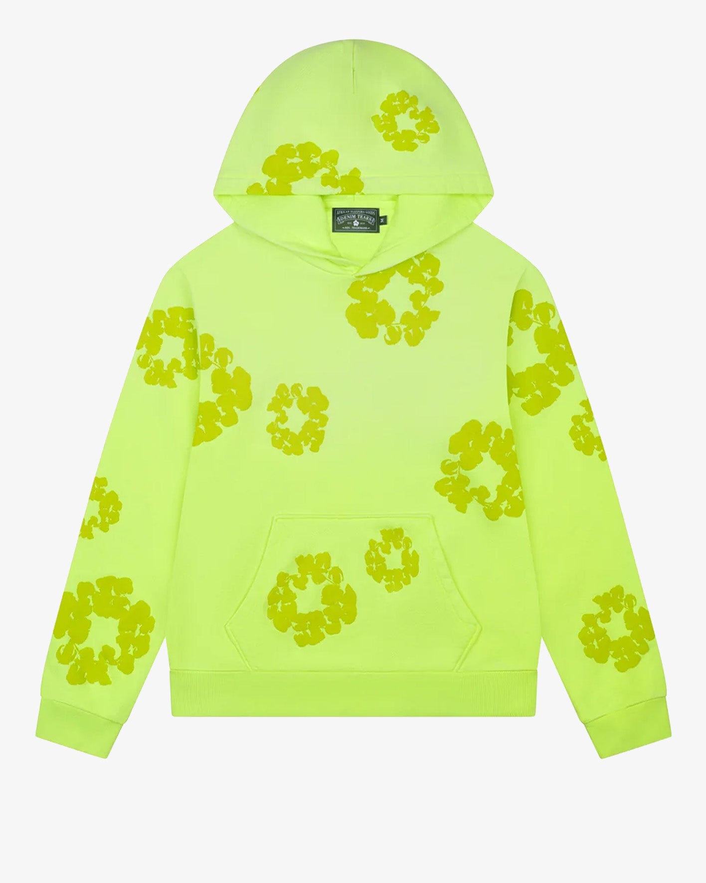 DENIM TEARSMono Cotton Wreath Hoodie NeonNeon