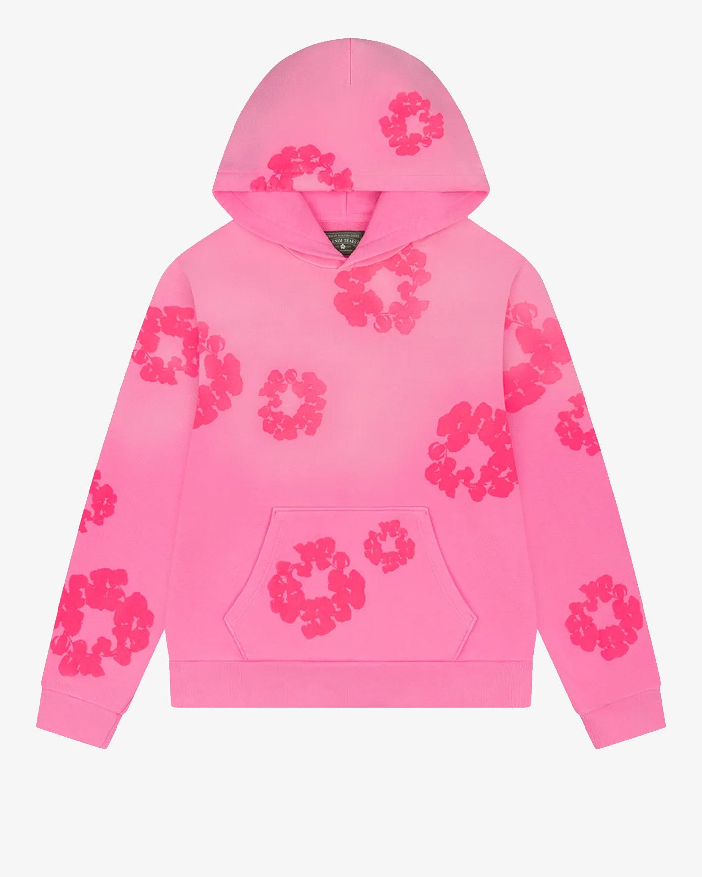 DENIM TEARSMono Cotton Wreath Hoodie PinkPink