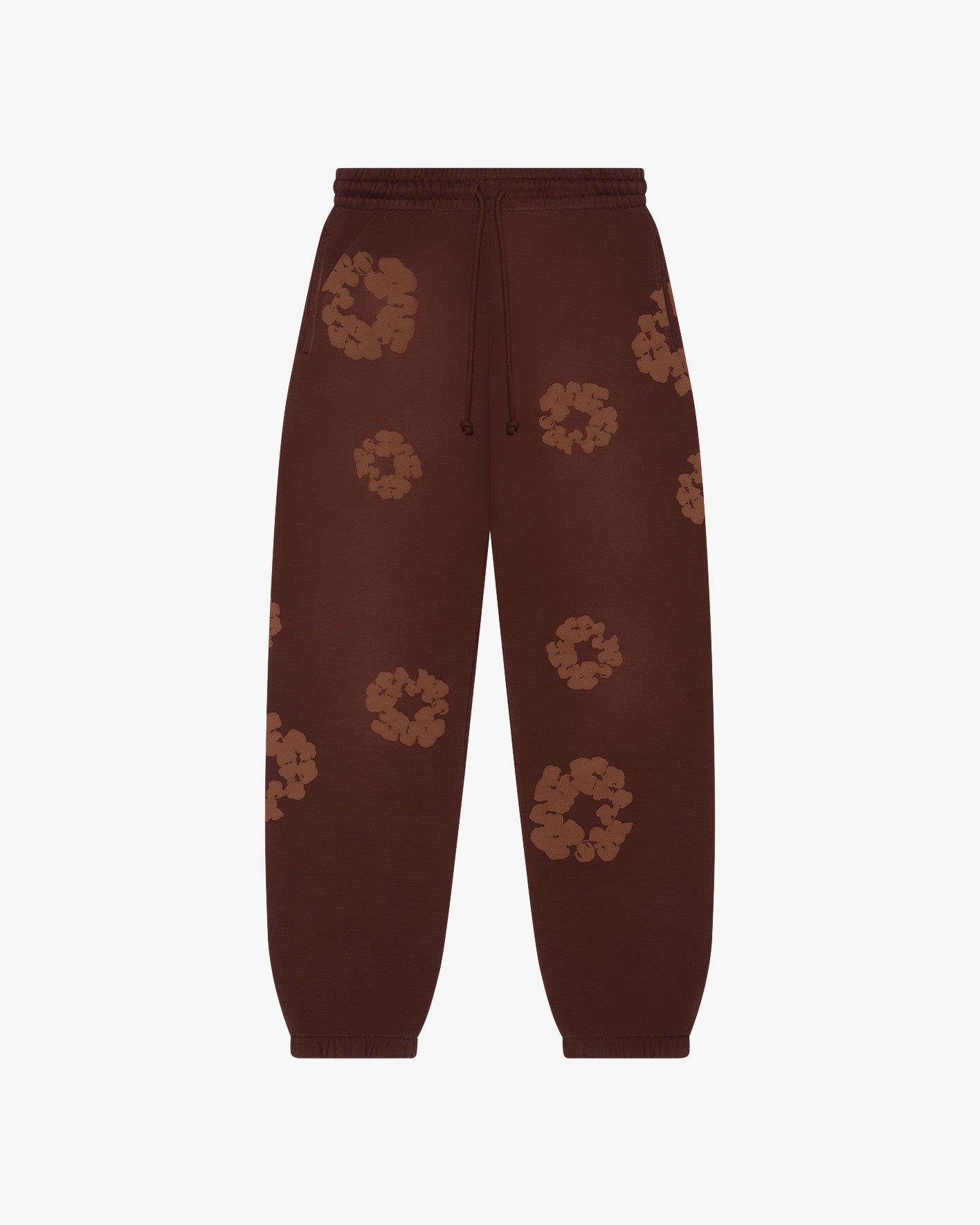 DENIM TEARSMono Cotton Wreath SweatpantsBrown