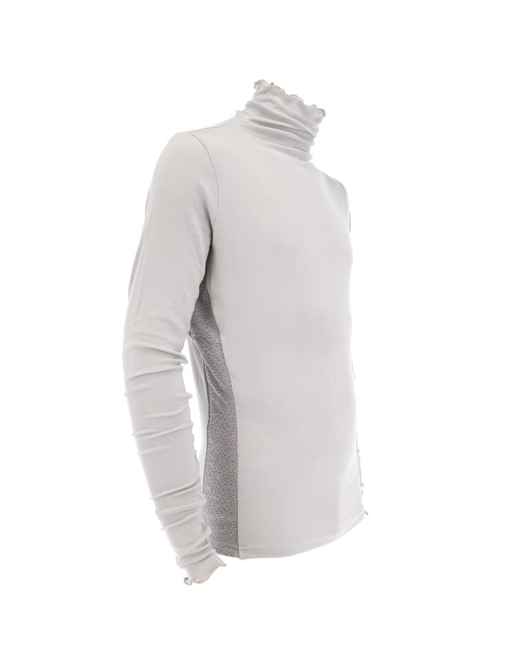 IRREGULAR TURTLE-NECK (LIGHT GRAY)